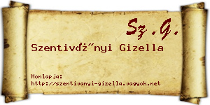 Szentiványi Gizella névjegykártya